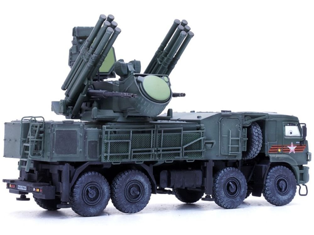 Pantsir S1 96K6 Self-Propelled Air Defense Weapon System "Victory Day Parade" Russian Army "Armor Premium" Series 1/72 Diecast Model by Panzerkampf view 3