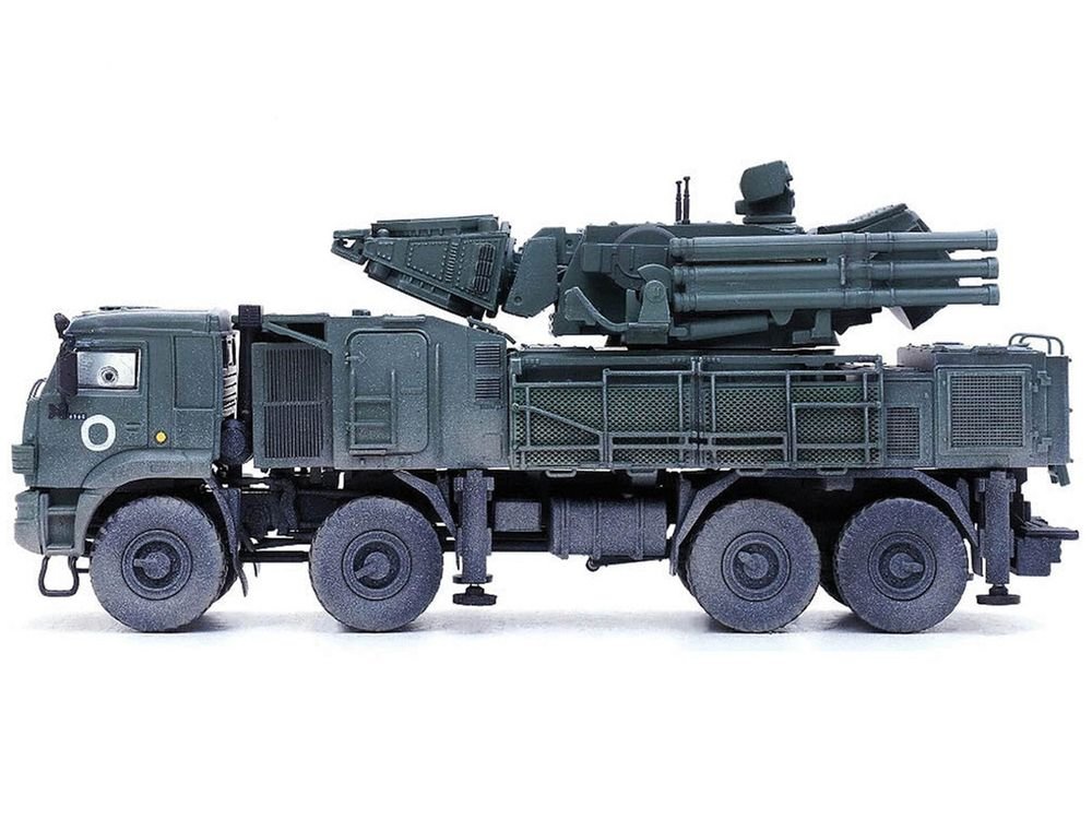 Pantsir S1 96K6 Self-Propelled Air Defense Weapon System "Ukraine War" Russian Army "Armor Premium" Series 1/72 Diecast Model by Panzerkampf view 2