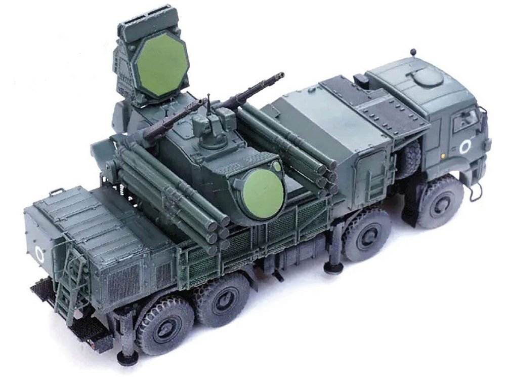 Pantsir S1 96K6 Self-Propelled Air Defense Weapon System "Ukraine War" Russian Army "Armor Premium" Series 1/72 Diecast Model by Panzerkampf view 4