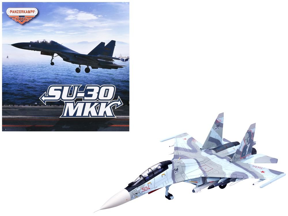 Sukhoi Su-30MKK Flanker-G Fighter Aircraft #504 "Russian Air Force" "Wing" Series 1/72 Diecast Model by Panzerkampf