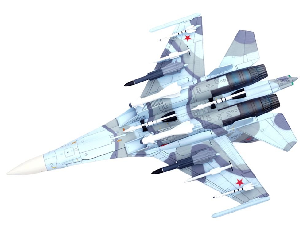 Sukhoi Su-30MKK Flanker-G Fighter Aircraft #504 "Russian Air Force" "Wing" Series 1/72 Diecast Model by Panzerkampf view 3