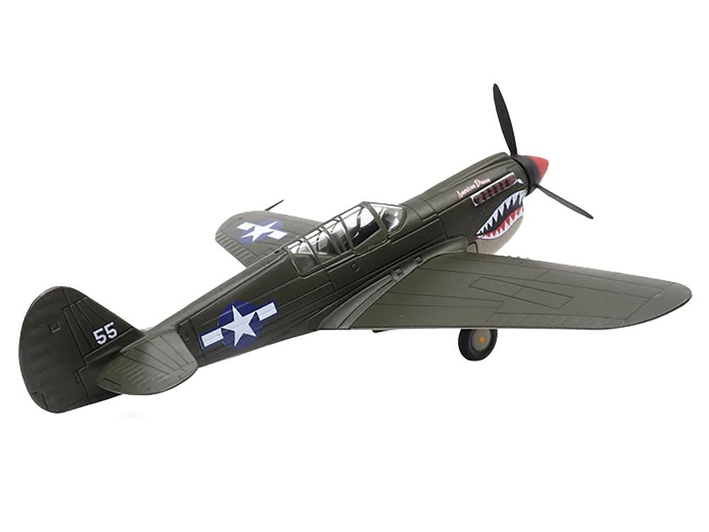 Curtiss P-40N Warhawk Fighter Aircraft "American Dream National Warplane Museum" United States Army Air Forces 1/72 Diecast Model by Militaria Die Cast view 3