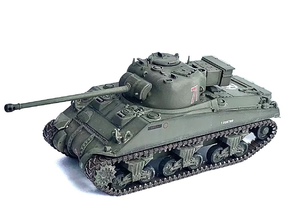 British Sherman Firefly Vc Tank #71 "13th/18th Royal Hussars Armoured Brigade Normandy France" (1944) "NEO Dragon Armor" Series 1/72 Plastic Model by Dragon Models view 3