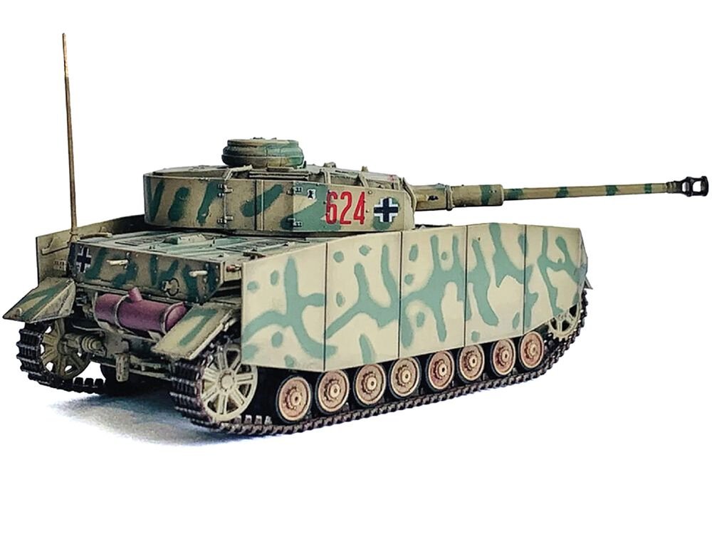 Germany Pz.Kpfw.IV Ausf.H with Schurzen Tank #624 "3.Pz.Div. Ukraine" (1943) "NEO Dragon Armor" Series 1/72 Plastic Model by Dragon Models view 3