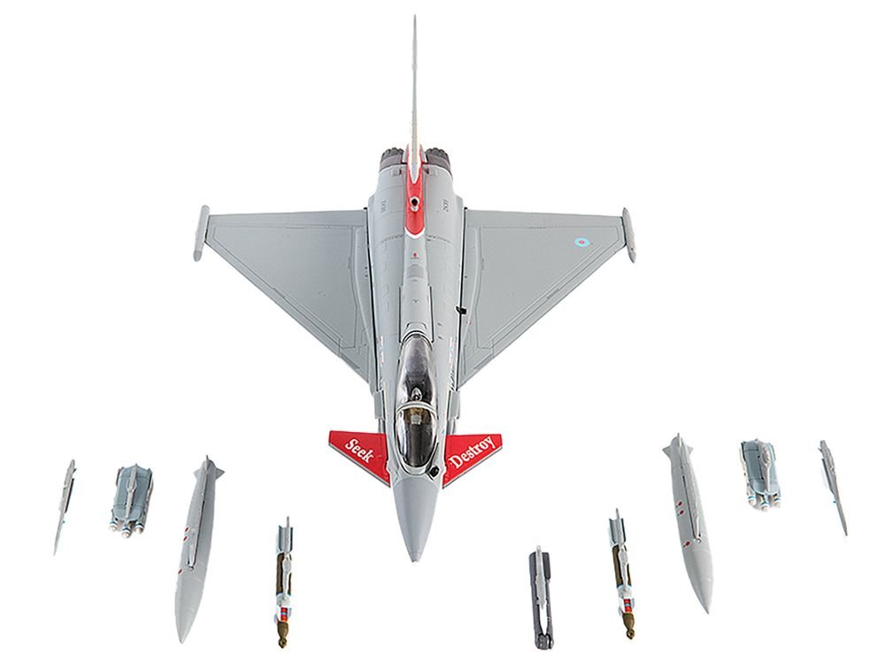 Eurofighter Typhoon FGR4 EF-2000 Aircraft "No.41(R) Squadron 100th Anniversary" (2016) British Royal Air Force 1/72 Diecast Model by JC Wings view 2