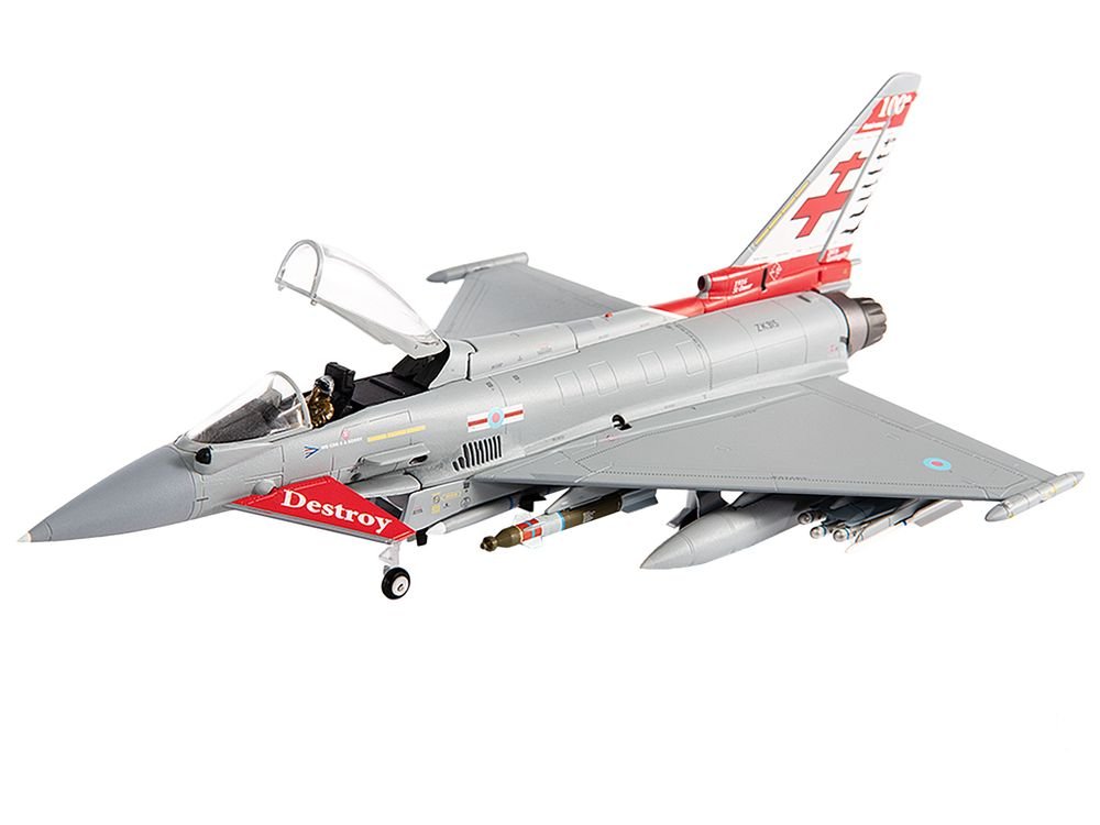 Eurofighter Typhoon FGR4 EF-2000 Aircraft "No.41(R) Squadron 100th Anniversary" (2016) British Royal Air Force 1/72 Diecast Model by JC Wings view 5