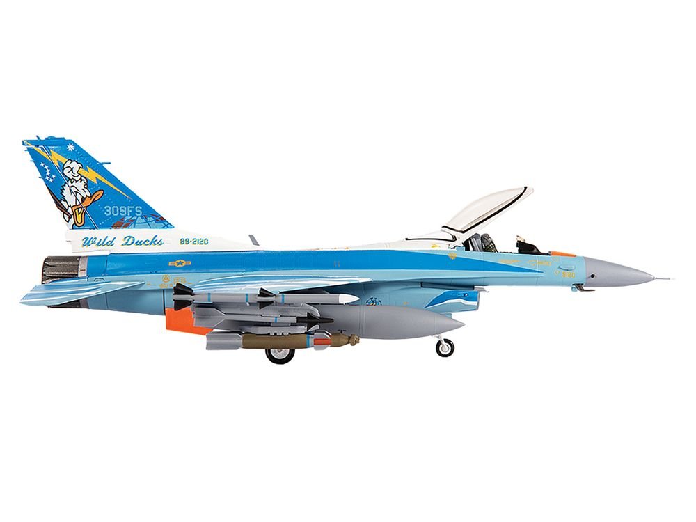 Lockheed F-16C Fighting Falcon Fighter Aircraft "309th Fighter Squadron 56th Operations Group Wild Ducks" (2022) United States Air Force 1/72 Diecast Model by JC Wings view 2