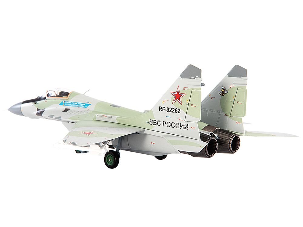 Mikoyan MiG-29S Fulcrum-C Fighter Aircraft "Hero of Russia General Sulambek Oskanov Lipetsk AB Russia" (2018) Russian Air Force 1/72 Diecast Model by JC Wings view 3