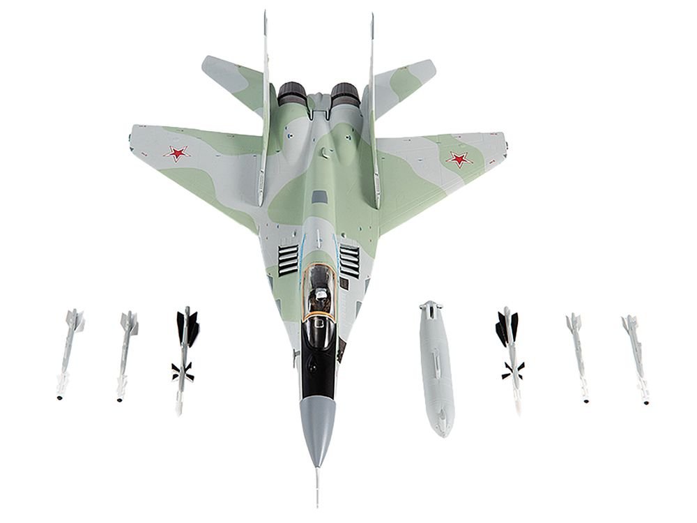 Mikoyan MiG-29S Fulcrum-C Fighter Aircraft "Hero of Russia General Sulambek Oskanov Lipetsk AB Russia" (2018) Russian Air Force 1/72 Diecast Model by JC Wings view 4