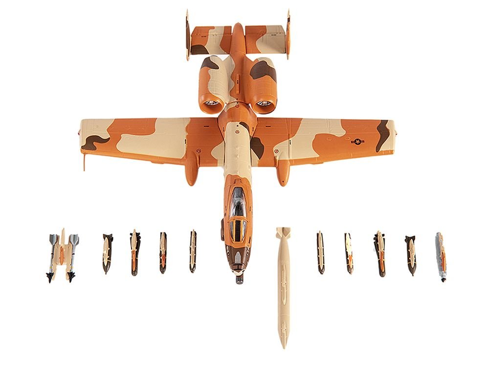 Fairchild Republic A-10C Thunderbolt II Attack Aircraft "917th Tactical Fighter Wing Operation Desert Storm" (1990) United States Air Force 1/144 Diecast Model by JC Wings view 3