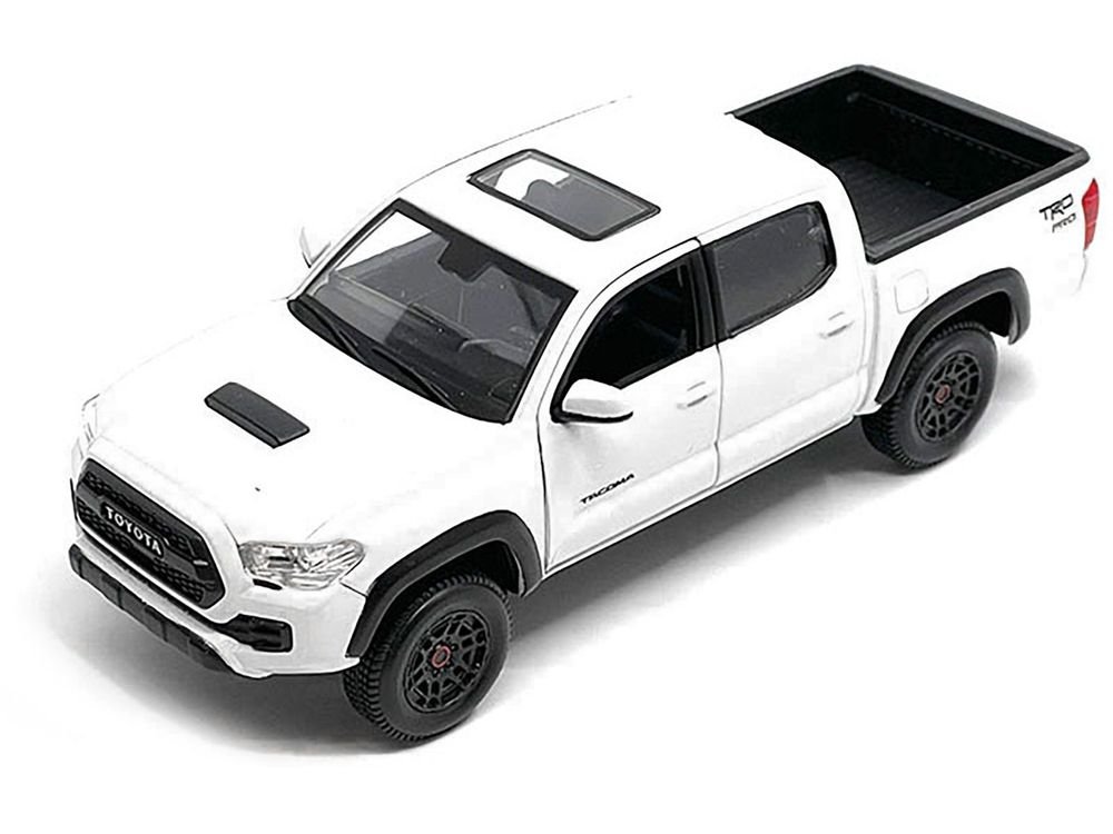 2023 Toyota Tacoma TRD PRO Pickup Truck White with Sunroof "Special Edition" Series 1/27 Diecast Model Car by Maisto view 2