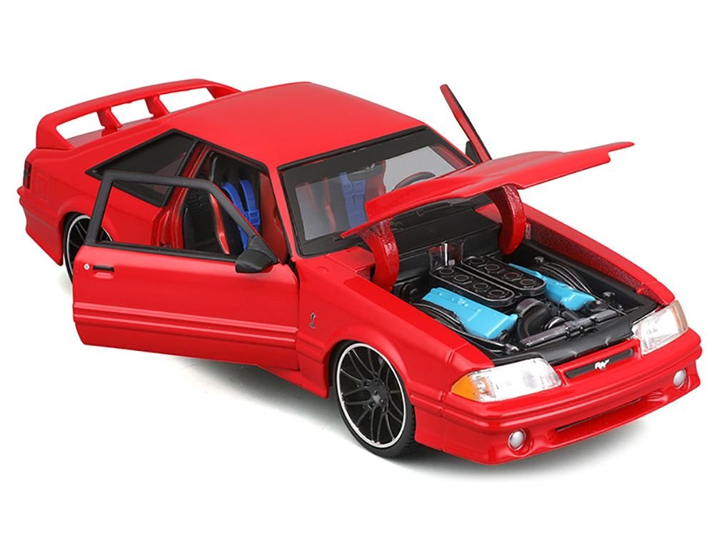 1993 Ford Mustang SVT Cobra Red "Classic Muscle" "Maisto Design" Series 1/24 Diecast Model Car by Maisto view 2