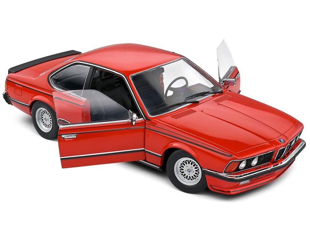 1984 BMW 635 CSI (E24) Henna Red 1/18 Diecast Model Car by Solido view 2