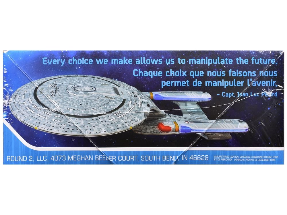 Skill 2 Model Kit U.S.S. Enterprise NCC-1701-D Space Ship "Star Trek: The Next Generation" (1987) TV Series 1/2500 Scale Model by AMT view 2