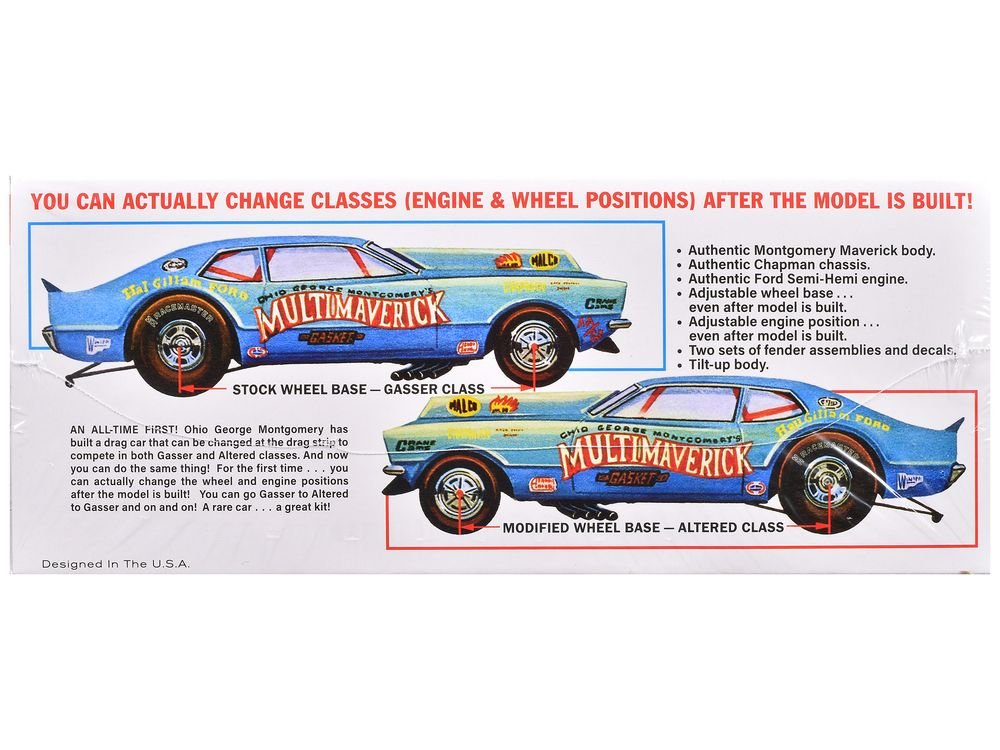 Skill 2 Model Kit "Ohio" George Montgomery's Multi Maverick Funny Car 1/25 Scale Model by MPC view 2