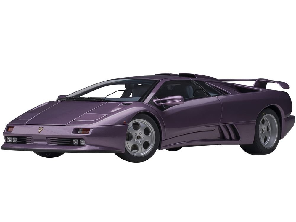 Lamborghini Diablo SE30 Jota Viola SE30 / Purple Metallic with Blue Interior 1/18 Model Car by Autoart view 2