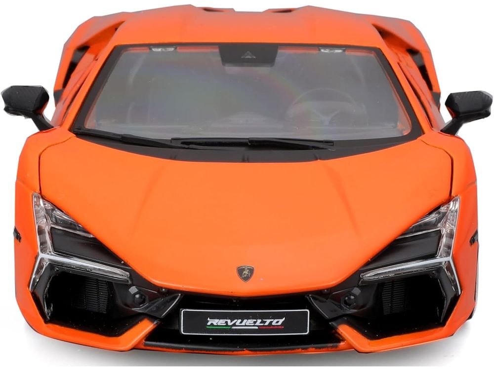 Lamborghini Revuelto Orange "Italian Design" Series 1/24 Diecast Model Car by Bburago view 4