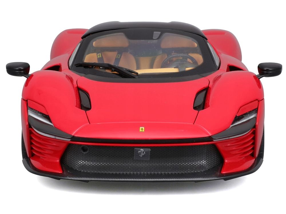Ferrari Daytona SP3 Red with Black Top "Signature Series" 1/18 Diecast Model Car by Bburago view 5