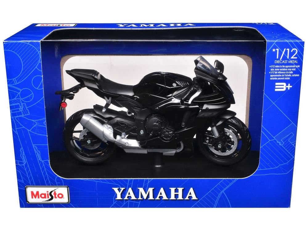 Yamaha YZF-R1 Black 1/12 Diecast Motorcycle Model by Maisto view 3