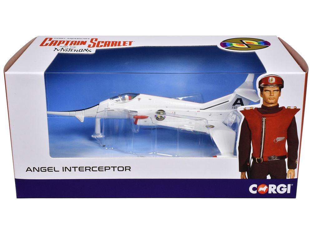 Angel Interceptor Aircraft "World Army Air Force" White "Captain Scarlet and the Mysterons" (1967-1968) TV Series Diecast Model by Corgi view 3