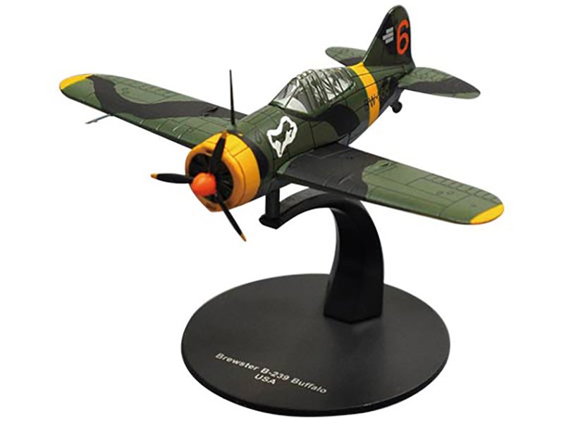 Brewster F2A Buffalo Fighter Aircraft "3rd Squadron Lentolaivue 24" Finnish Air Force 1/72 Diecast Model by DeAgostini view 2