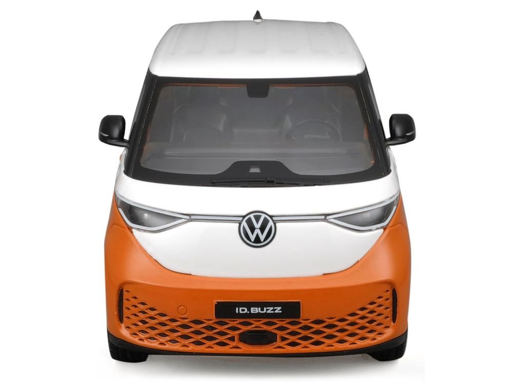 2023 Volkswagen ID. Buzz Van Orange and White "Special Edition" Series 1/24 Diecast Model Car by Maisto view 3
