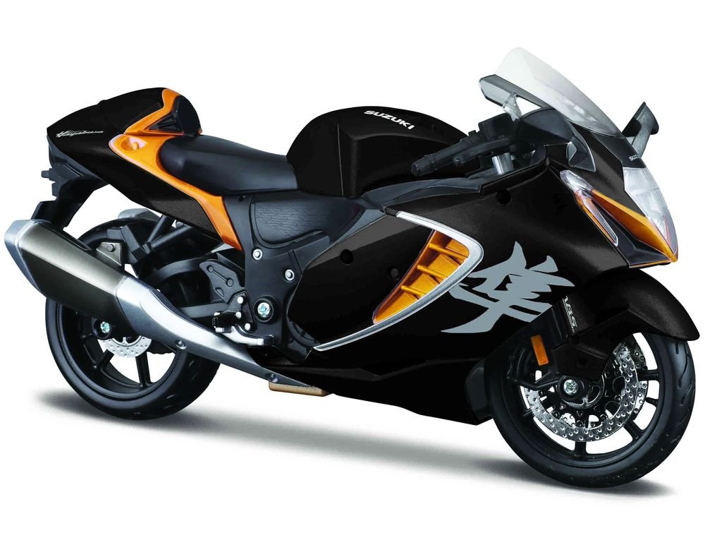 2022 Suzuki Hayabusa Black Metallic 1/12 Diecast Motorcycle Model by Maisto view 2