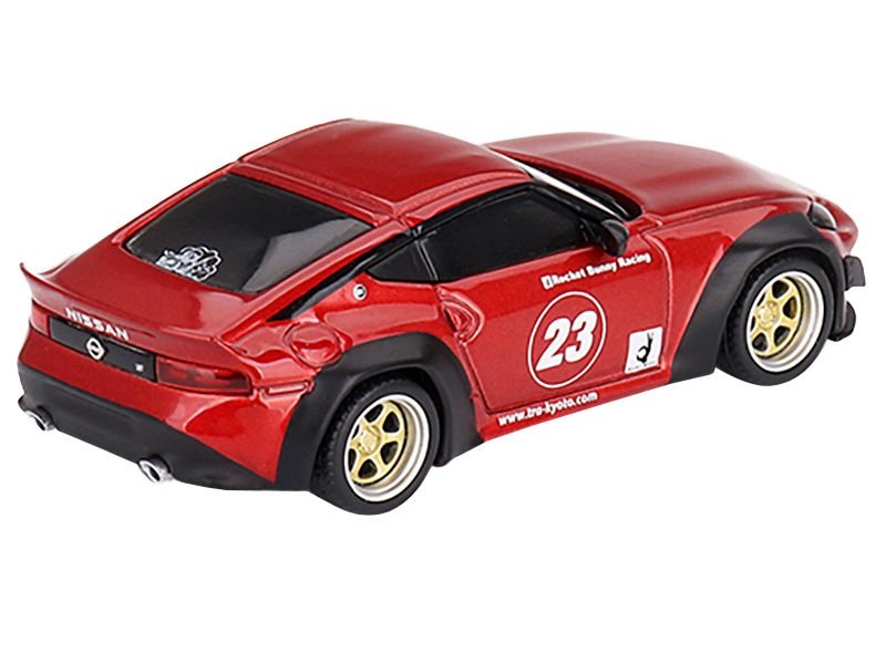 Nissan Z "Pandem" #23 Passion Red Metallic Limited Edition to 6600 pieces Worldwide 1/64 Diecast Model Car by Mini GT view 3