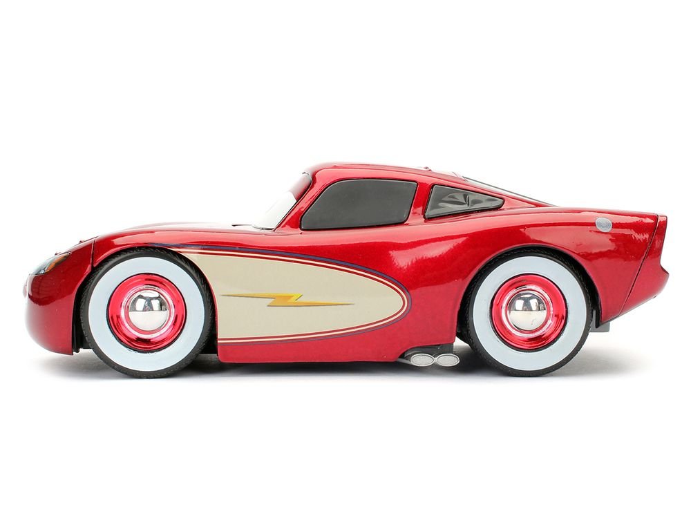 Cruising Lightning McQueen Red Metallic with Extra Wheels Disney & Pixar "Cars" Movie "Hollywood Rides" Series Diecast Model Car by Jada view 4