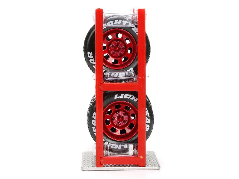 Cruising Lightning McQueen Red Metallic with Extra Wheels Disney & Pixar "Cars" Movie "Hollywood Rides" Series Diecast Model Car by Jada view 5