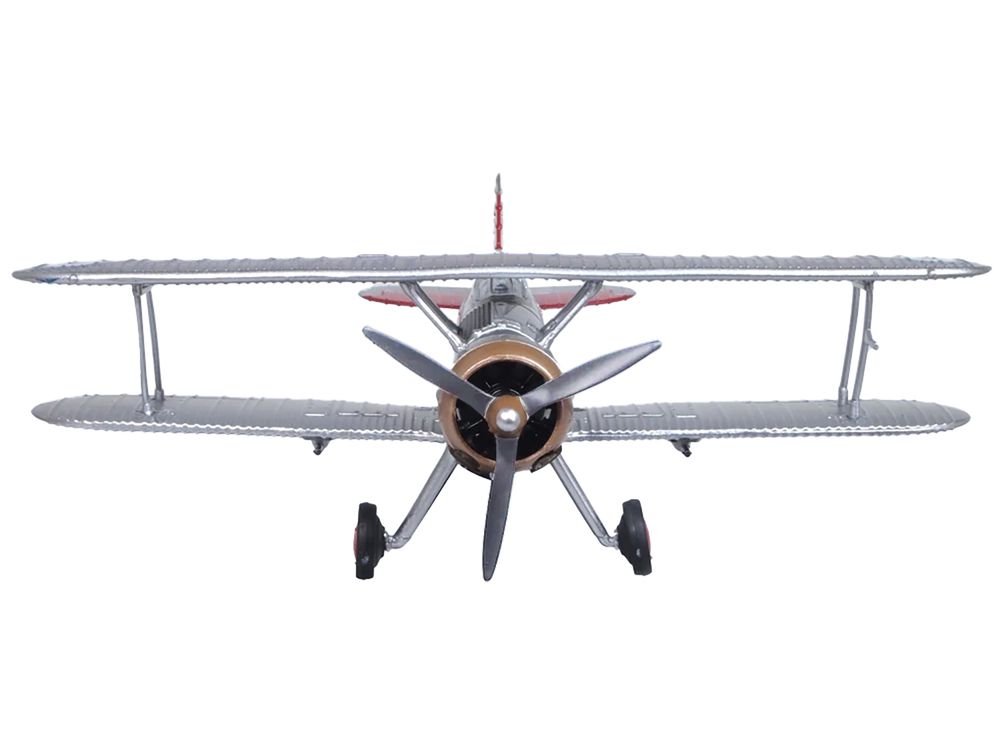Gloster Gladiator Fighter Aircraft "No. 72 Squadron Church Fenton" (1937) British Royal Air Force "Oxford Aviation" Series 1/72 Diecast Model Airplane by Oxford Diecast view 3