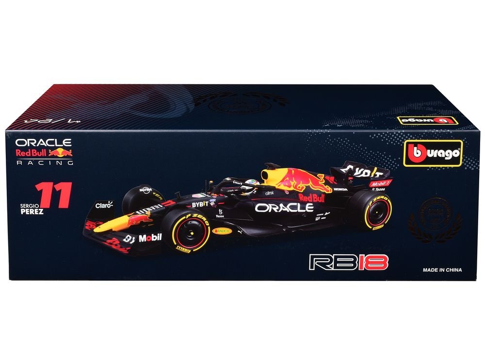 Red Bull Racing RB18 #11 Sergio Perez "Oracle" Winner Formula One F1 "Constructor's Champion" (2022) 1/24 Diecast Model Car by Bburago view 3