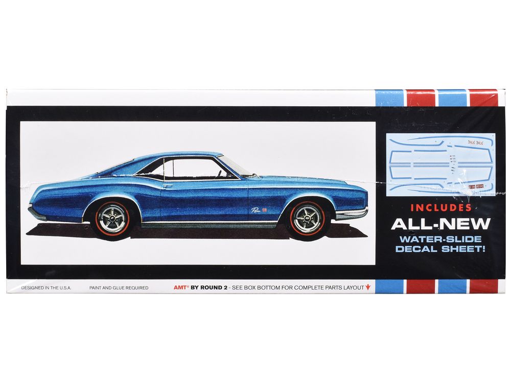 Skill 2 Model Kit 1966 Buick Riviera GS 1/25 Scale Model by AMT view 2