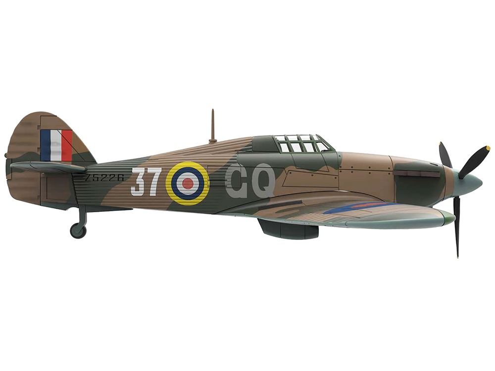 Hawker Hurricane Mk.IIB Aircraft "No. 134 Squadron 151 Wing Vaenga USSR" (1941) British Royal Air Force "Planes of World War II" Series 1/72 Diecast Model Airplane by Luppa view 2