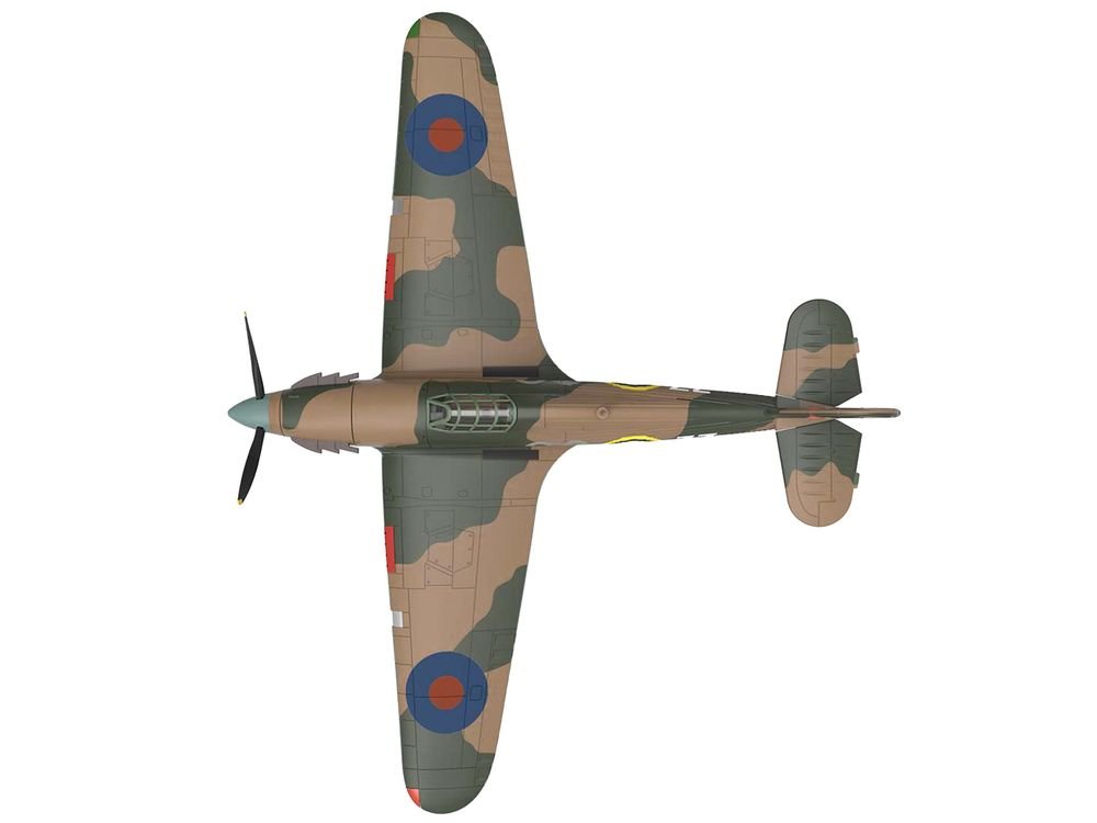 Hawker Hurricane Mk.IIB Aircraft "No. 134 Squadron 151 Wing Vaenga USSR" (1941) British Royal Air Force "Planes of World War II" Series 1/72 Diecast Model Airplane by Luppa view 3