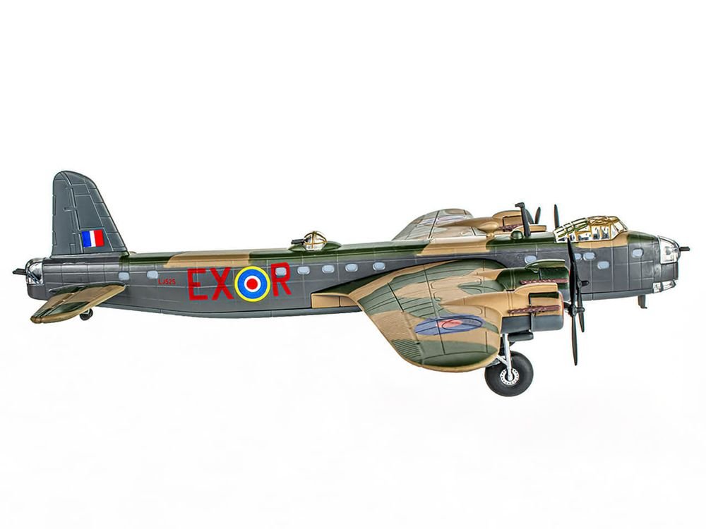 Short Stirling Mk.III Aircraft "Jolly Roger No. 199 Squadron 100 Group" (1943) British Royal Air Force "Planes of World War II" Series 1/144 Diecast Model Airplane by Luppa view 2