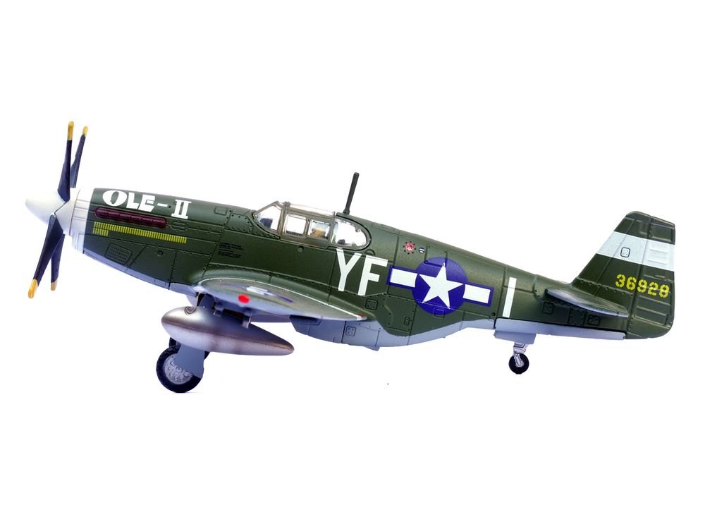 North American P-51B Mustang Aircraft "Ole-II 358th Fighter Squadron 355th Fighter Group Steeple Morden Strafers" (1944) United States Army Air Forces 1/72 Diecast Model Airplane by Legion view 2