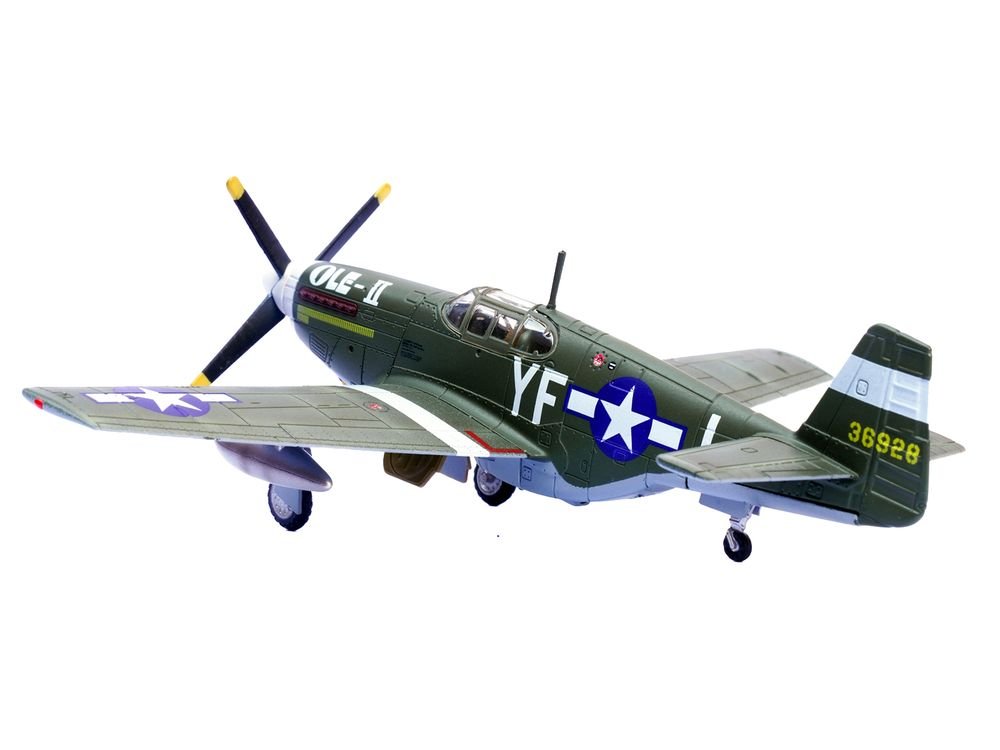 North American P-51B Mustang Aircraft "Ole-II 358th Fighter Squadron 355th Fighter Group Steeple Morden Strafers" (1944) United States Army Air Forces 1/72 Diecast Model Airplane by Legion view 3