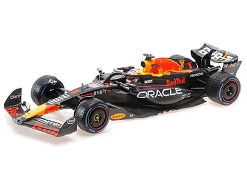 Red Bull Racing RB19 #1 Max Verstappen "Oracle" Winner F1 Formula One "Dutch GP" (2023) with Driver Limited Edition to 230 pieces Worldwide 1/18 Diecast Model Car by Minichamps view 2