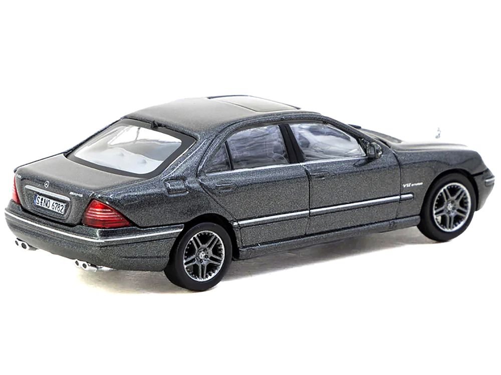 Mercedes-Benz S 65 AMG Tectite Gray Metallic "Global64" Series 1/64 Diecast Model by Tarmac Works view 2