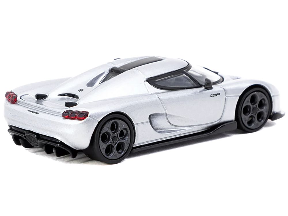 Koenigsegg CC850 Silver Metallic "Global64" Series 1/64 Diecast Model by Tarmac Works view 2