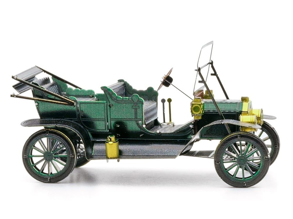 Model Kit 1908 Ford Model T Dark Green (Moderate Difficulty) Steel Model by Metal Earth view 2