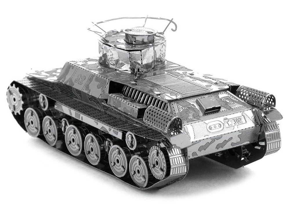 Model Kit Japanese Chi Ha Tank (Moderate Difficulty) Steel Model by Metal Earth view 3
