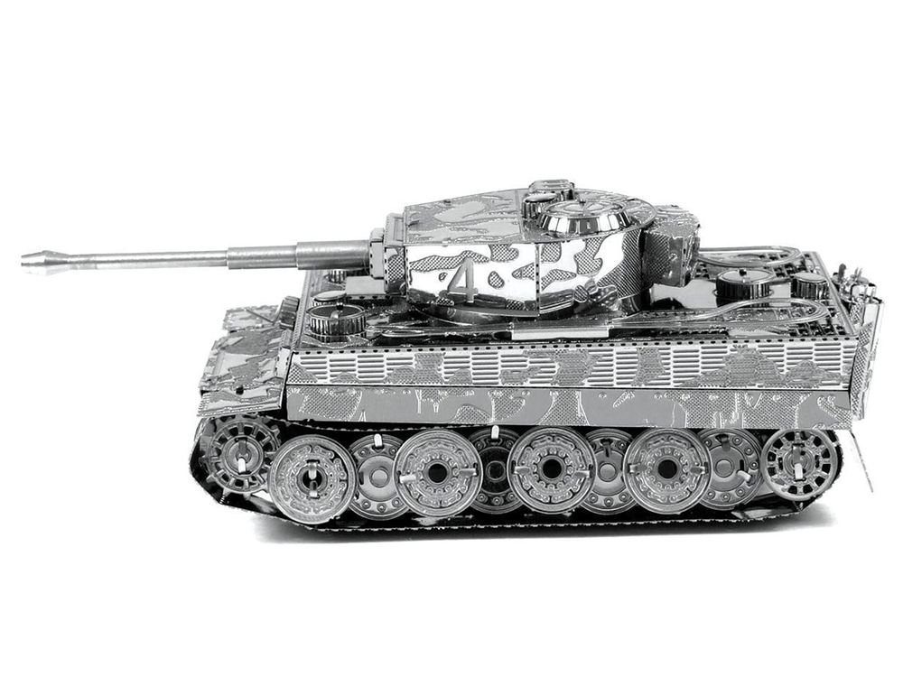 Model Kit German Tiger I Tank (Moderate Difficulty) Steel Model by Metal Earth view 2