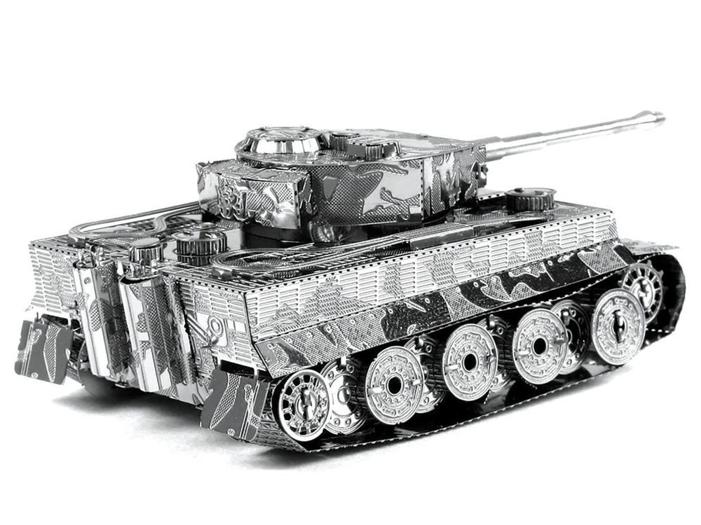 Model Kit German Tiger I Tank (Moderate Difficulty) Steel Model by Metal Earth view 3