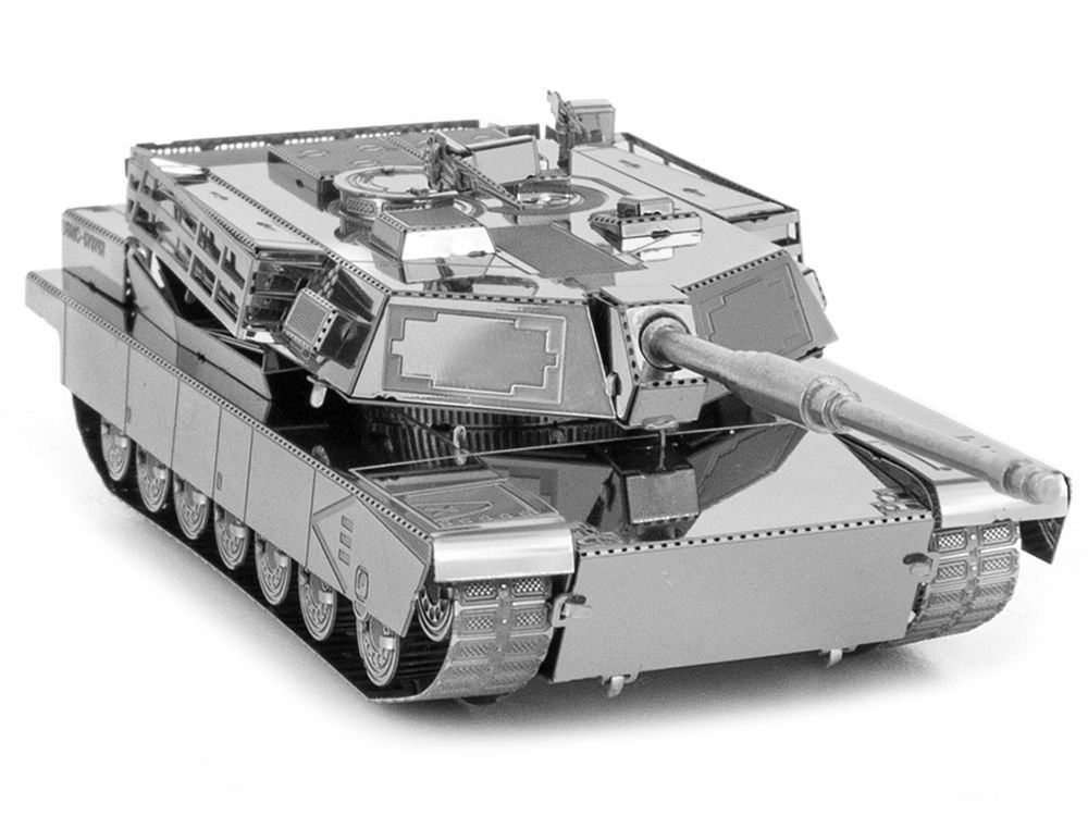 Model Kit American M1 Abrams Tank (Moderate Difficulty) Steel Model by Metal Earth view 2