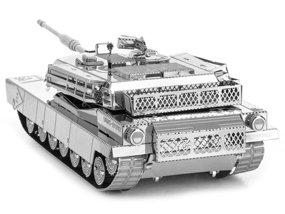 Model Kit American M1 Abrams Tank (Moderate Difficulty) Steel Model by Metal Earth view 3