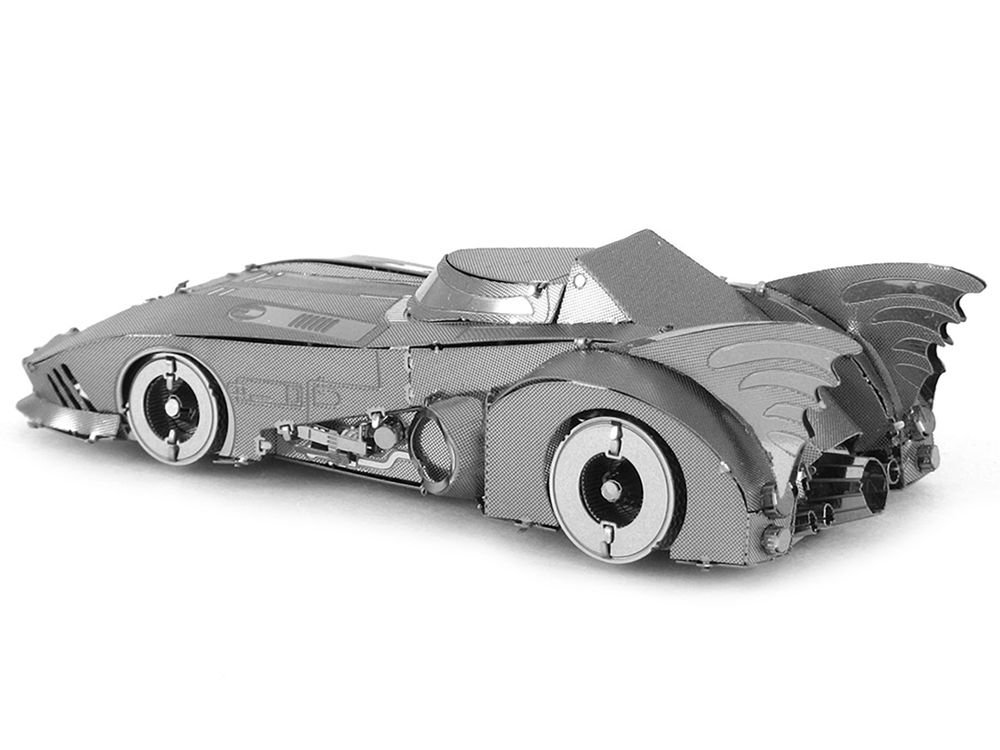Model Kit 1989 Batmobile "Batman" (1989) Movie (Challenging Difficulty) Steel Model by Metal Earth view 2