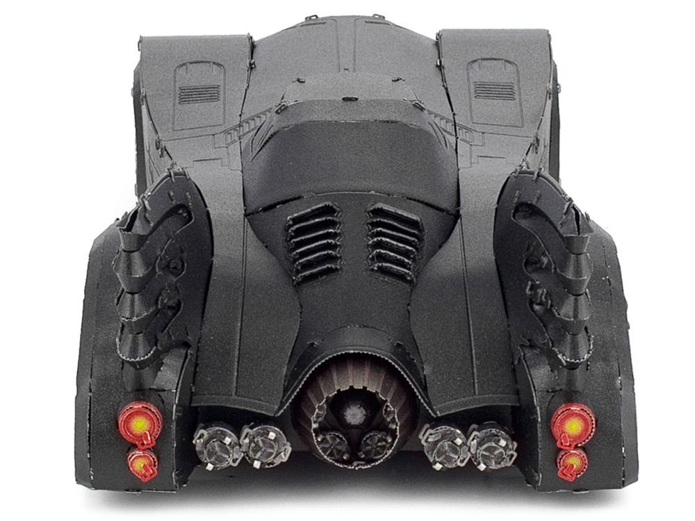 Model Kit 1989 Batmobile Black "Batman" (1989) Movie (Challenging Difficulty) Steel Model by Metal Earth view 3