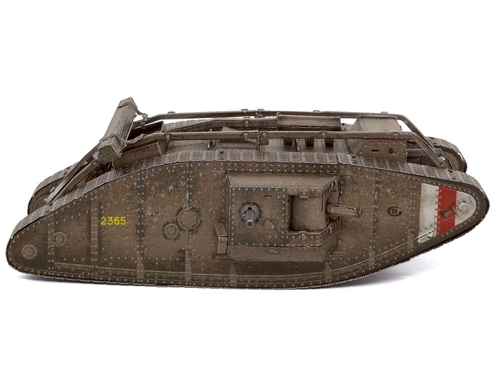 Model Kit British Mark IV Tank (Moderate Difficulty) Steel Model by Metal Earth view 2